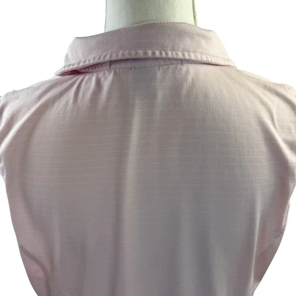 Masters Collection Ladies Pink Sleeveless Polo Golf Shirt Large - Picture 5 of 8